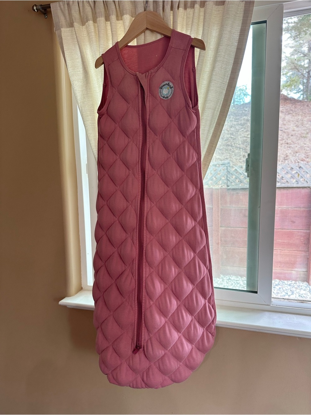 Kids Weighted Quilted Sleep Sack - Dusty Rose - Picture 2 of 6